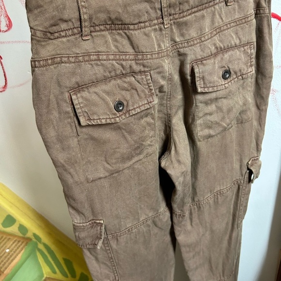 Cloth & Stone Brown Straight Leg Cargo Pants 24" - Picture 7 of 16